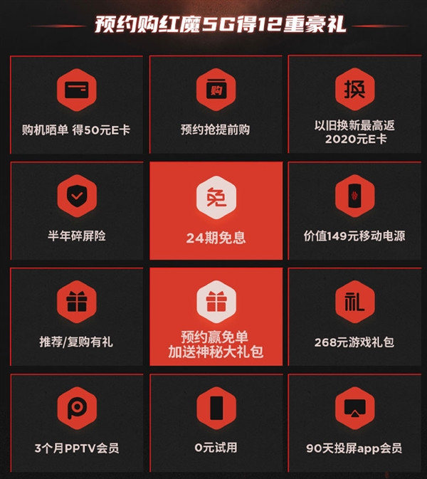 努比亚红魔5G已上架京东 3月12日发布，预约享12项好礼 最高24期免息