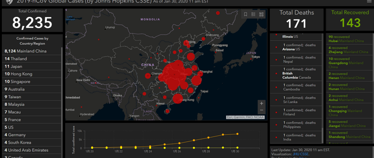 约翰 霍普金斯大学推出全球疫情web App Chrome Edge均可安装 服务软件 什么值得买