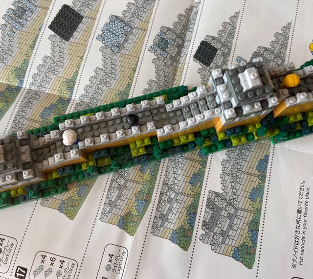 nanoblock 长城拼拼晒图（640片）