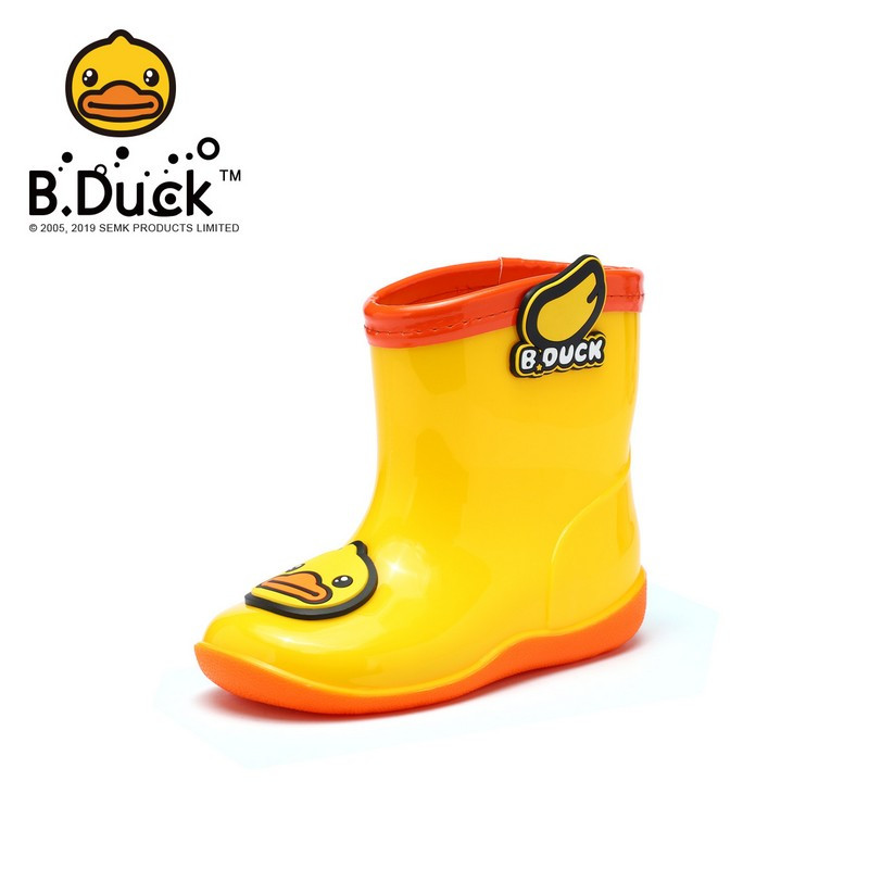 "心爱的金色小雨靴"B.Duck小黄鸭儿童雨靴开箱嗮图（多图细节预警）