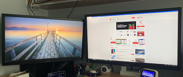 seiki双剑客,32寸 28寸4k显示器晒单