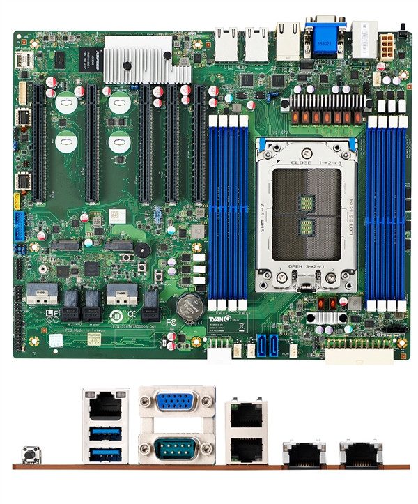 华擎打造 AMD 霄龙妖板，七条 PCIe 4.0 x16 一字排开