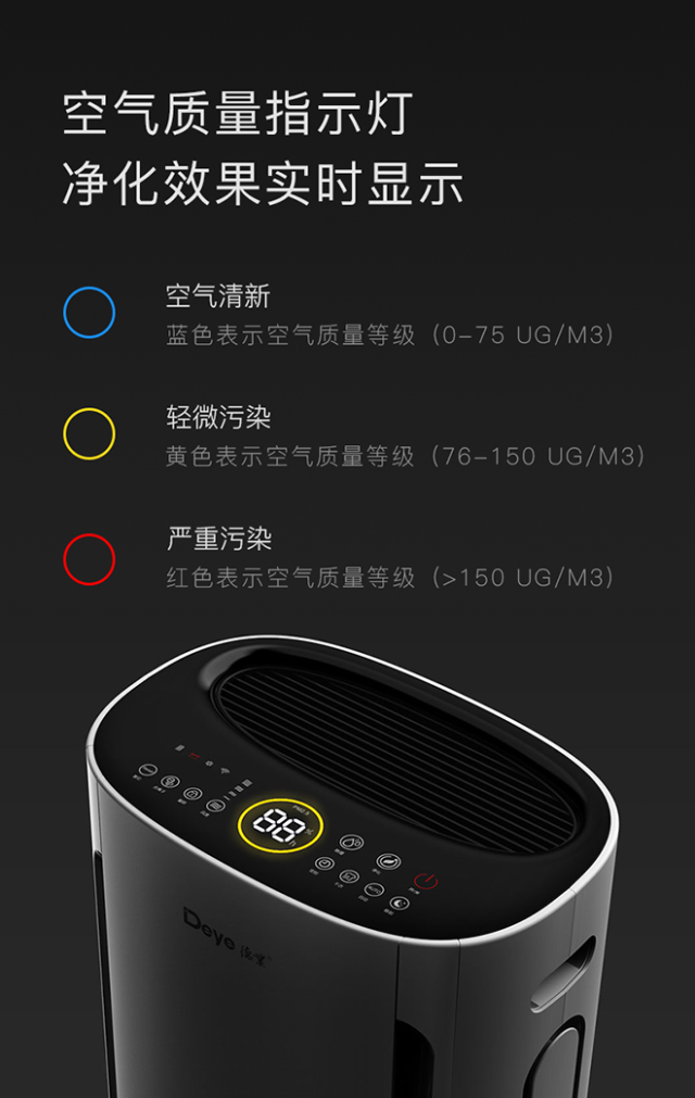 德业除湿净化多功能一体机(银灰色、白色随机)