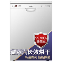 海尔（Haier）13套智能款微蒸汽洗80度高温煮洗独立式智能除菌家用洗碗机EW13918CS