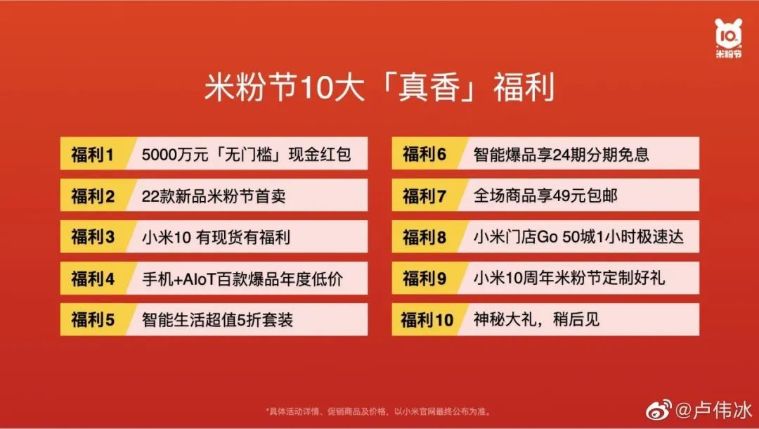 小米米粉节拉开大幕：优惠力度10年来最高！