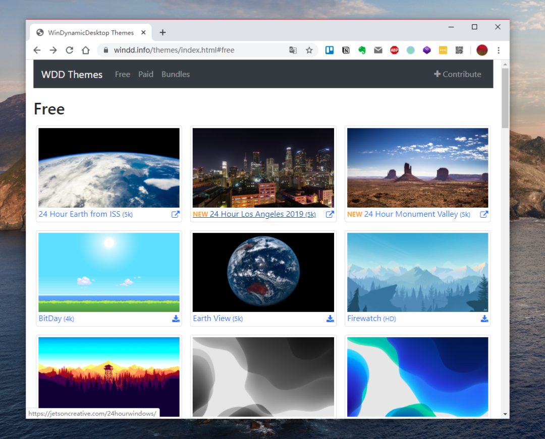 Windows 壁纸软件新选择,试试自动变化的动态壁纸