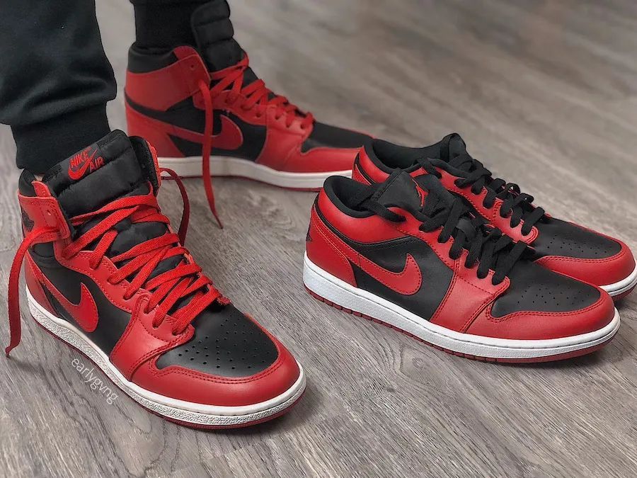 反转黑红变LOW能行吗？AJ 1 Low “ Varsity Red”曝光_运动鞋袜_什么值得买