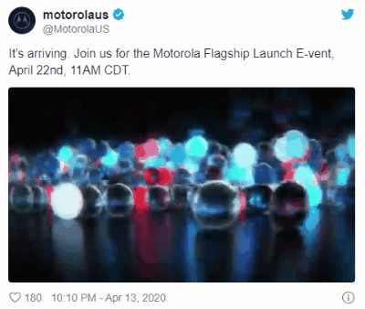 4月23日有新Moto Edge？摩托罗拉官方预告新旗舰手机