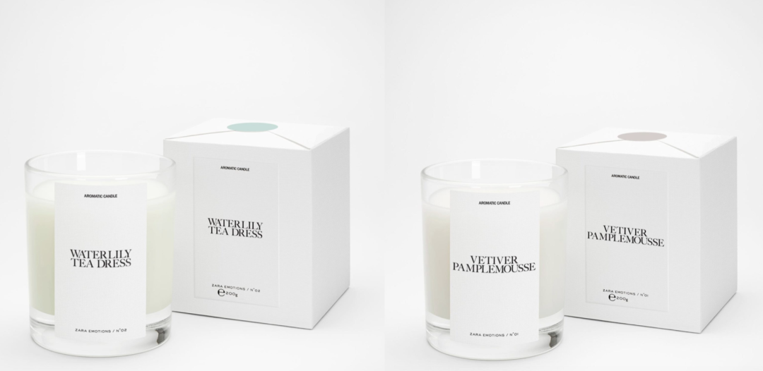 Zara再次携手Jo Malone女士,推出「Zara Emotions」香薰蜡烛系列