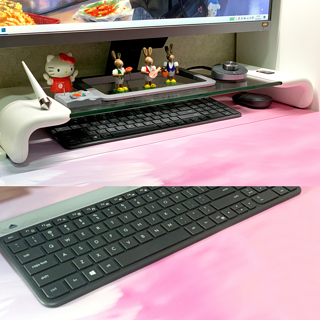 电竞游戏桌面必备的皮质键盘垫，清新可爱风