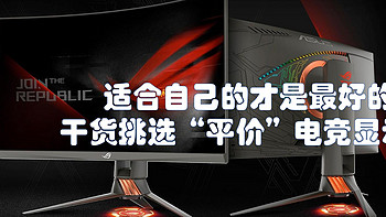 适合自己的才是最好的——如何挑选“平价”电竞显示器