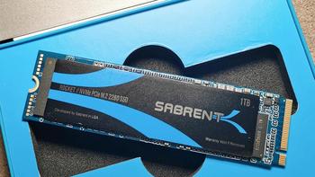 ￥1/GB 固态硬盘 Sabrent 1TB ROCKET NVMe 蓝条 