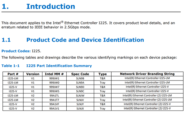 Intel 2.5千兆网卡修复丢包掉速Bug，新购Z490主板认准B2步进（Spec编号SLNJx）的I225-V芯片