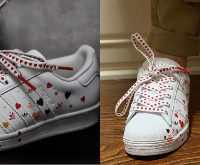 ADIDAS SUPERSTAR 50周年纪念系列「情人节白色」贝壳头
