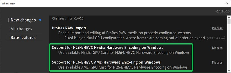 编码效率猛增：Adobe 本周内推出 Premiere Pro 14.2，支持 NVENC 与 AMF