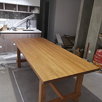 樱桃木大板桌简易安装体验