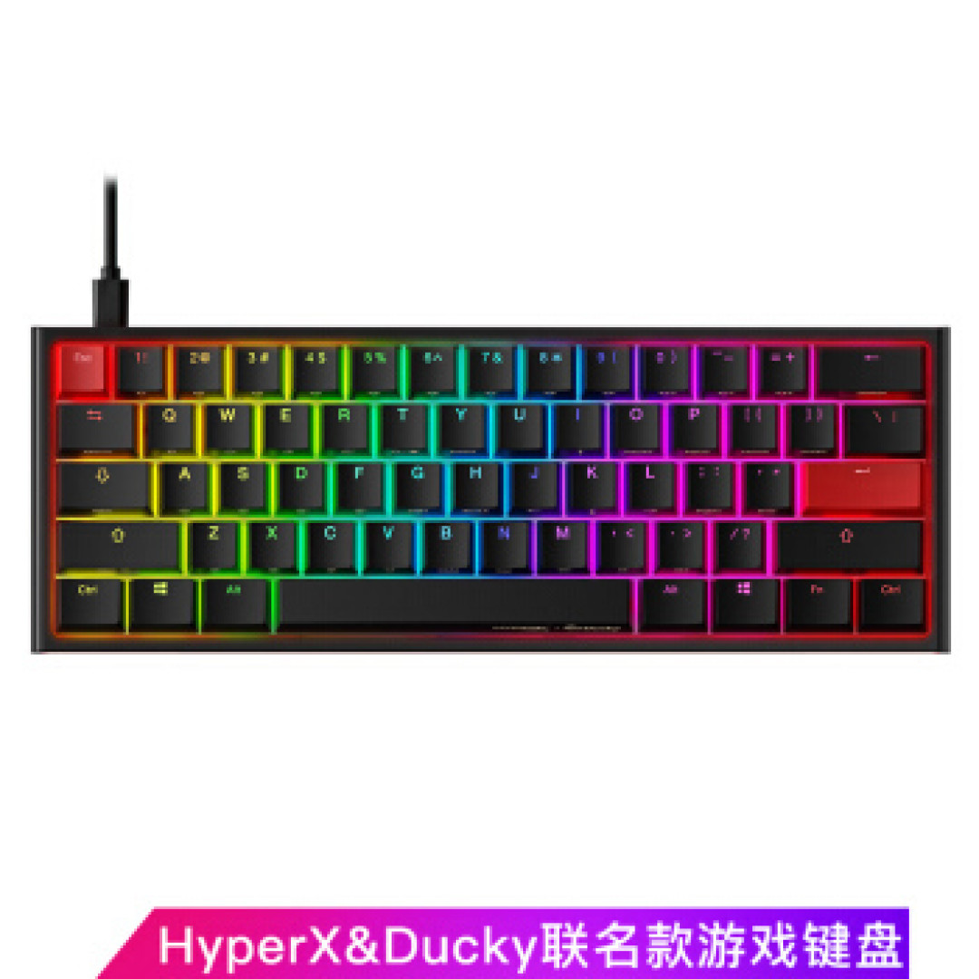 HyperX & Ducky联名限量版61键机械键盘评测,国内限量200把