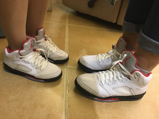 AJ5  fire red