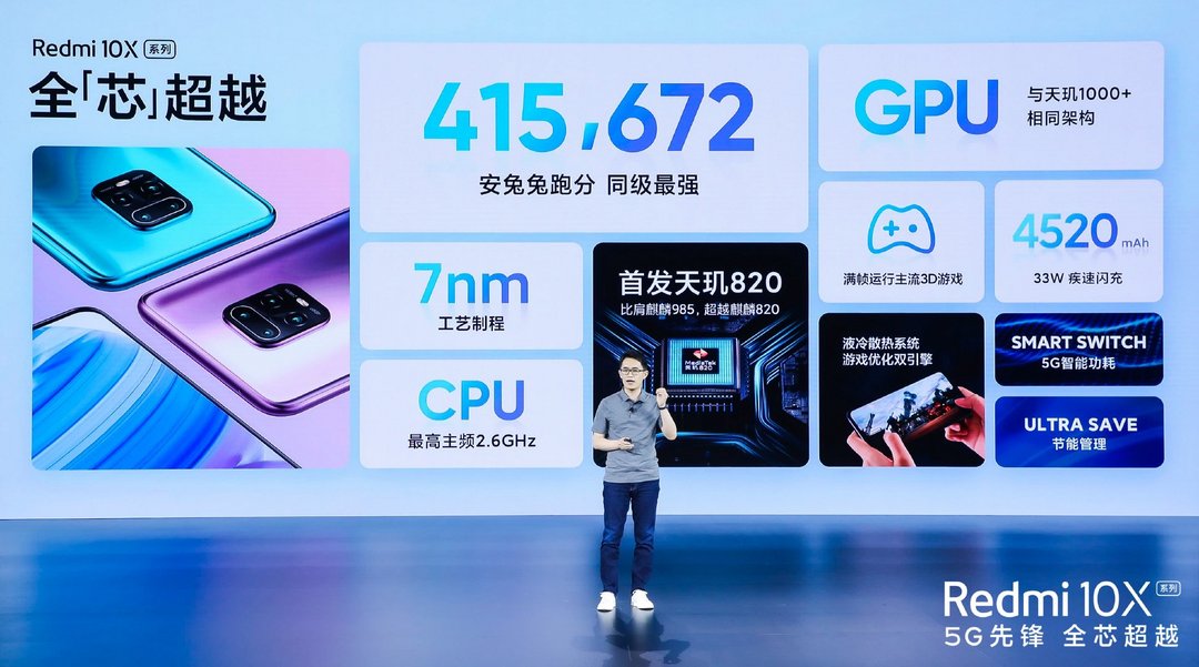 1599元刷新5G手机低价，红米 Redmi 10X系列 5G版手机正式发布