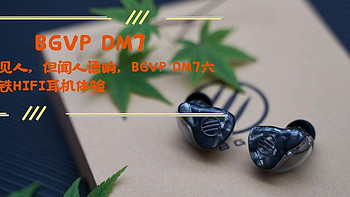 陪伴是最长情的告白 篇六十五：空山不见人，但闻人语响，BGVP DM7六单元动铁HIFI耳机体验