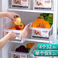冰箱收纳盒透明分隔抽屉式冷冻保鲜鸡蛋厨房食品整理盒子储物神器