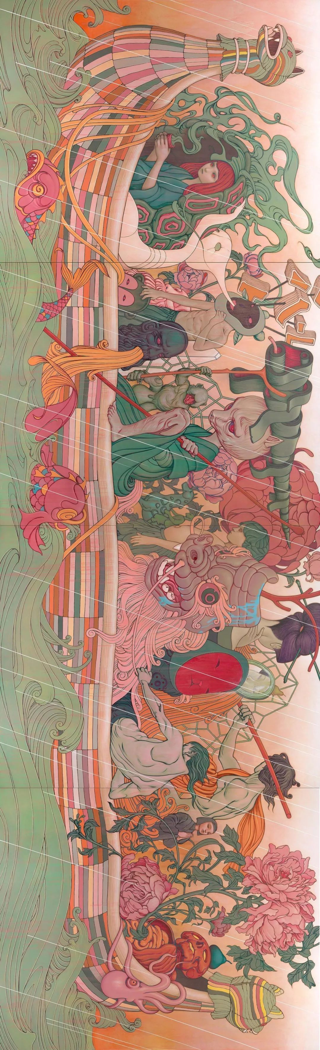 oppo 即将合作的潮流艺术家 james jean 作品_油画丙烯_什么值得买