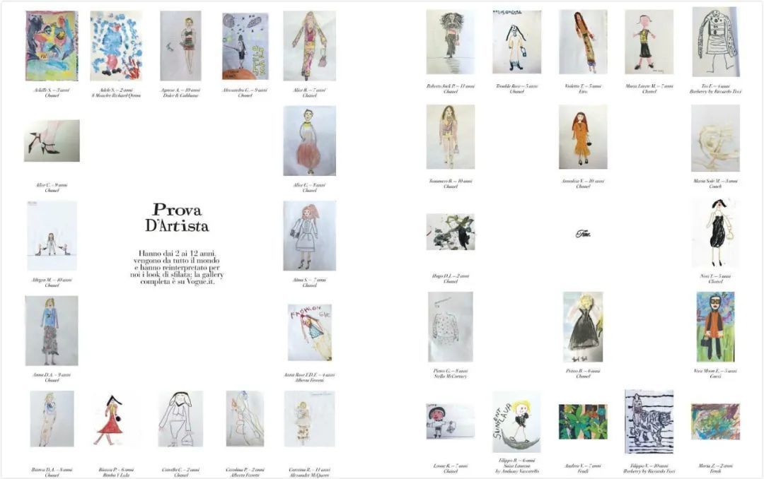 儿童画作登上《Vogue》封面,不再是超模美女,却有一番新鲜感