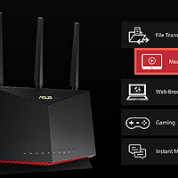 ASUS华硕最新WiFi6高性能路由AX86U使用评测