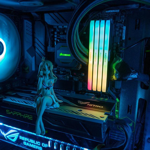 要有光！199元阿斯加特8GB DDR4-3200灯条开箱晒单，附悲催的装机经历