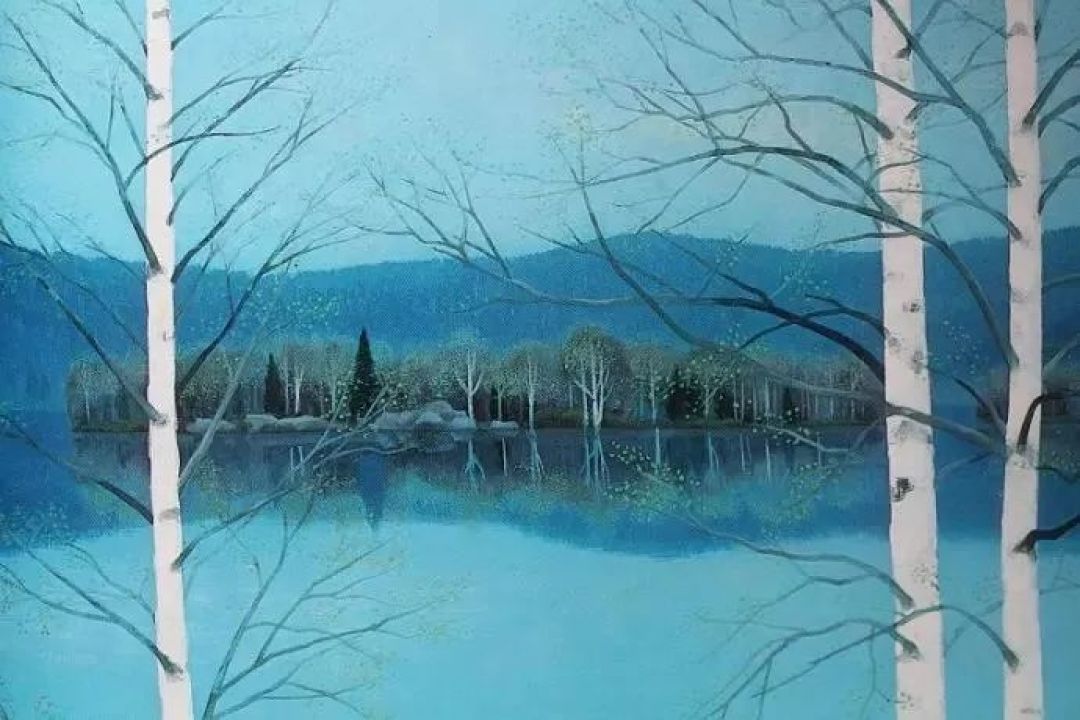 每日映画 06 25 东山魁夷作品 油画丙烯 什么值得买