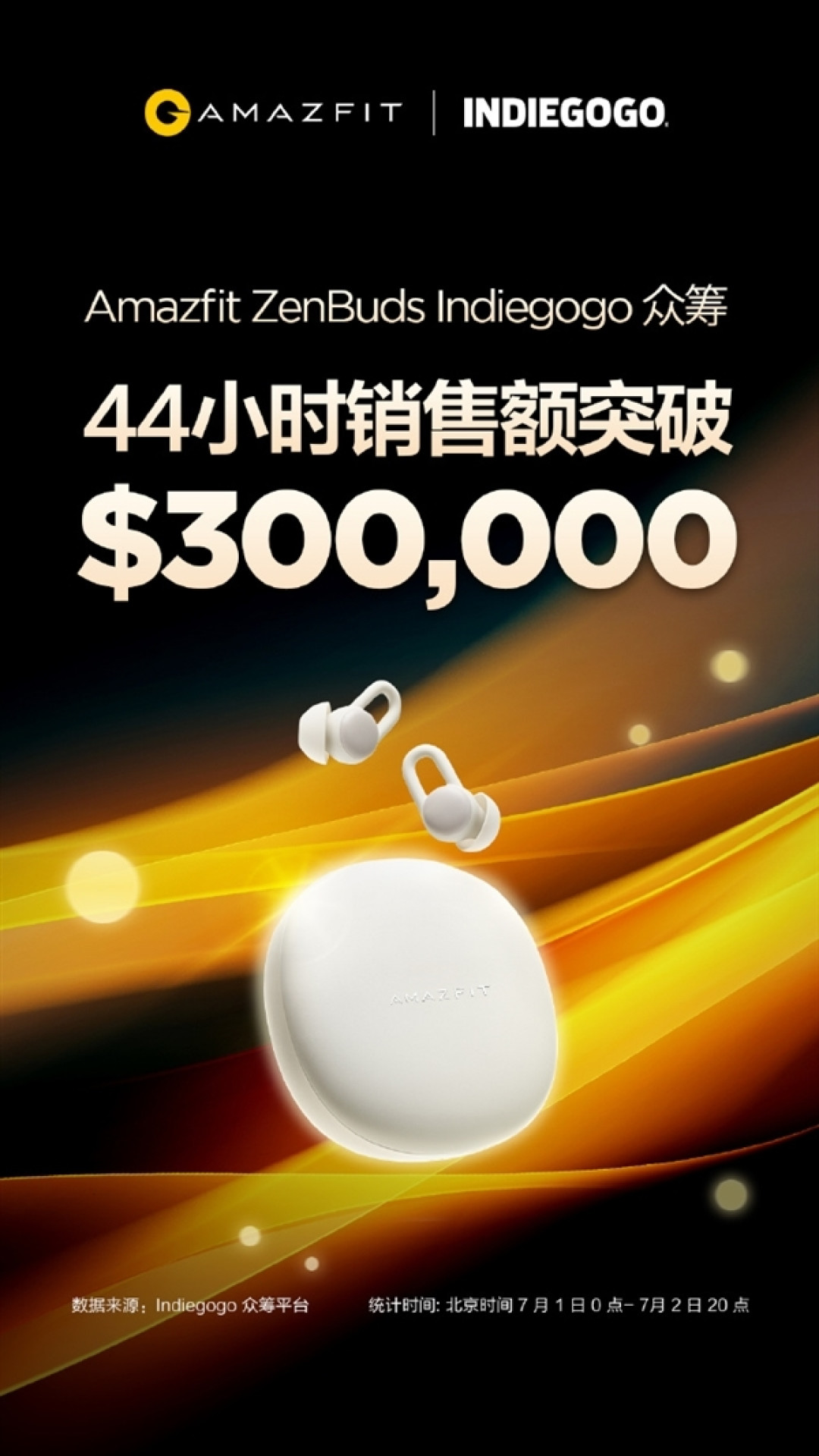 解救入睡困难症:华米Amazfit ZenBuds耳塞海外开启众筹,超强隔音还能播放助眠音乐