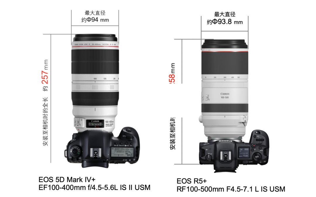 RF卡口也有演唱会神器，佳能发布L级RF超远摄变焦镜头 RF100-500mm F4.5-7.1 L IS USM