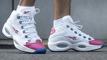 猛男必备粉脚趾！Reebok Question Mid 联名新配色7月31日发售，中国区也将同步上架