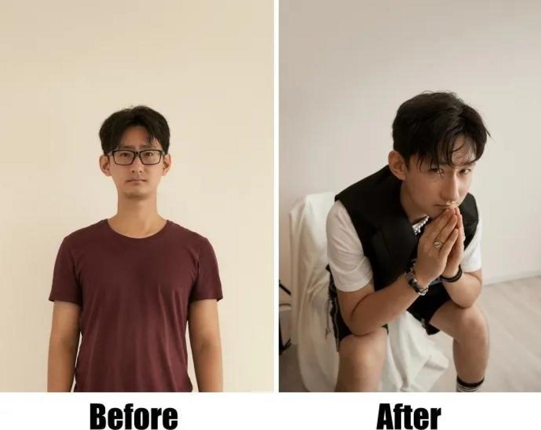 真人秀：直男改造前后对比！只要技巧练得勤，想不变帅都不行~