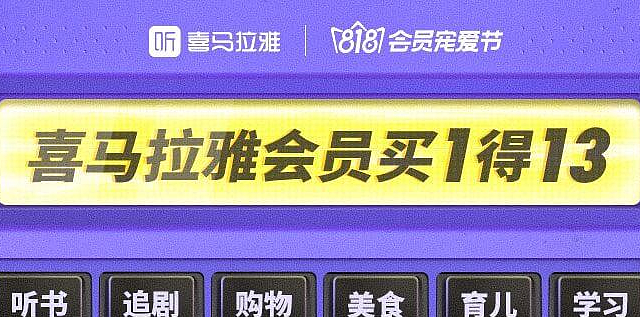 喜马拉雅会员大礼包，买一得十三，还不快上车？