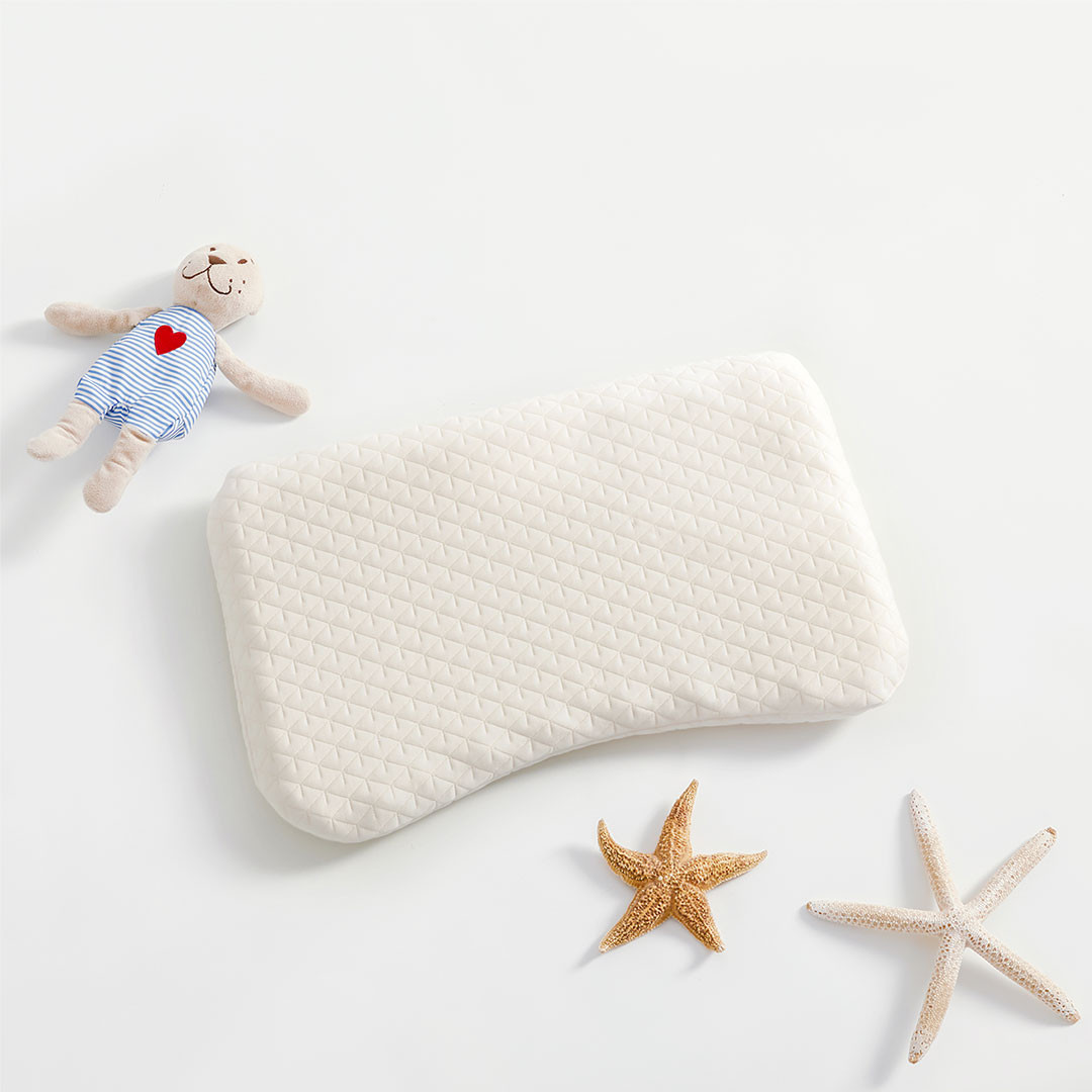 耐100℃沸水烫洗的绘睡儿童硅胶可调枕，让宝宝安享洁净好眠