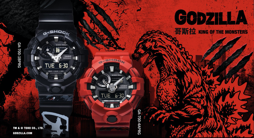 巨兽来袭！G-SHOCK x 哥斯拉联名款，这一波怎么样？