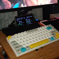 新款GANSS白色靛金石色2.4G双模机械键盘ALT83G评测