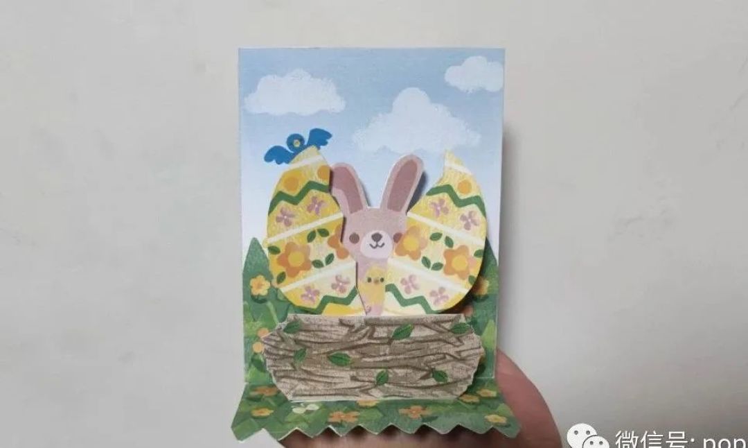 每周制作 | 彩蛋中的小兔子 立体卡