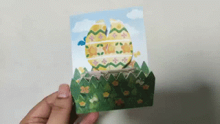 每周制作 | 彩蛋中的小兔子 立体卡