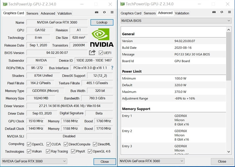 十年良心之作：NVIDIA RTX 3080 显卡首发评测，你想知道的都在这里