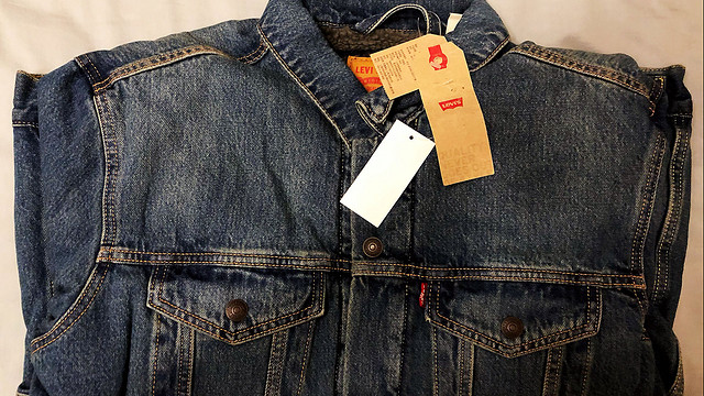 Levi's牛仔加绒外套开箱