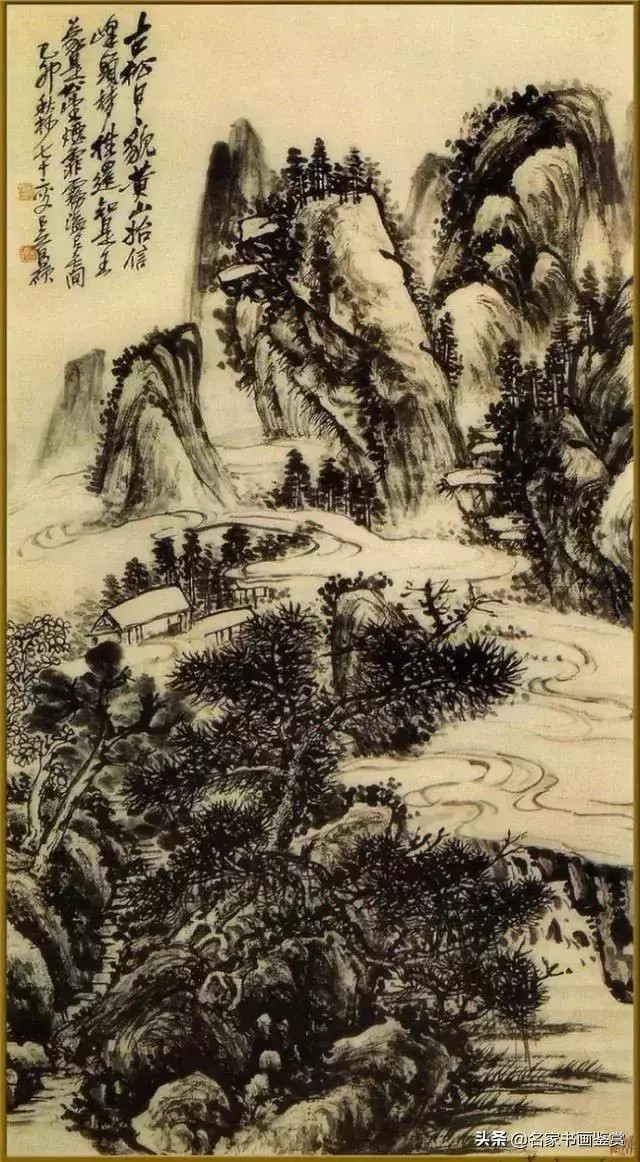 中国山水画构图五字法”形象性的概括描述