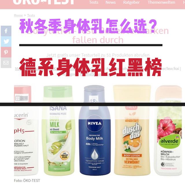 如何挑选秋冬季身体乳？德国51款身体乳大测评