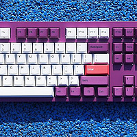 PC硬件与外设 篇七十七：PBT键帽、樱桃轴，配色稳重、手感佳的FirstBlood B27菖蒲紫机械键盘樱桃红轴开箱