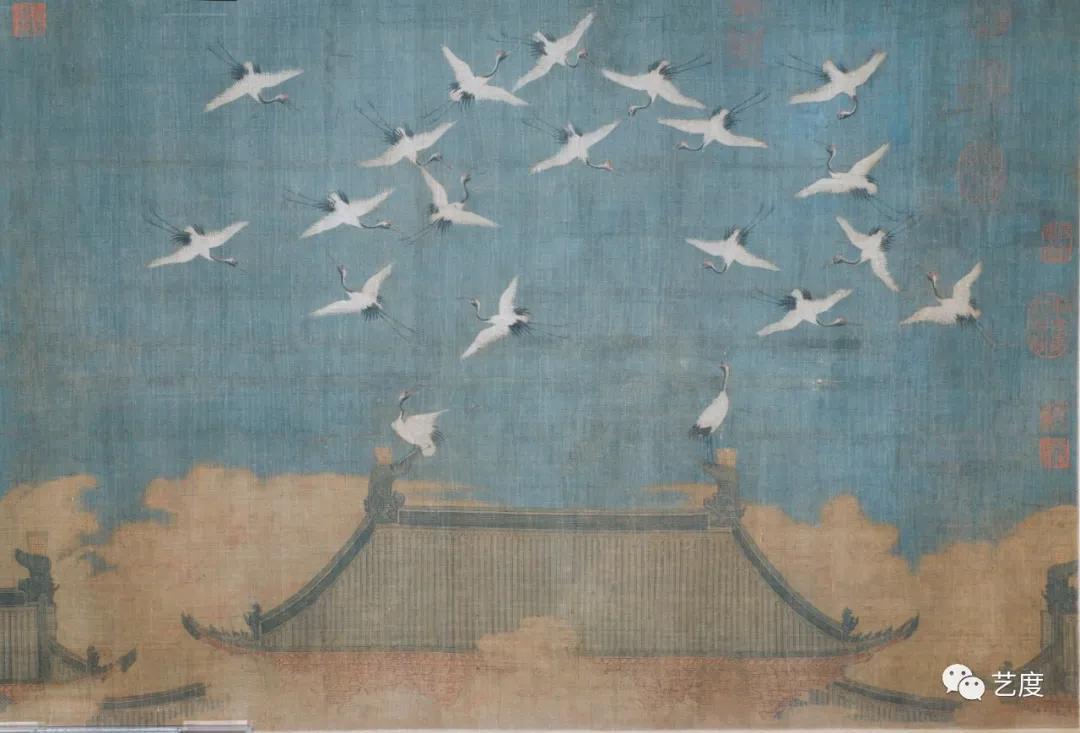 史上最高清《瑞鹤图》实拍,画中隐藏着北宋灭亡怎样的秘密?