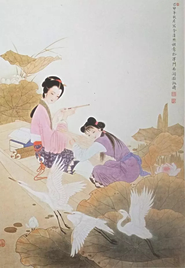 著名绘画大师教你学会各种不同风格的绘画技法「古代仕女」