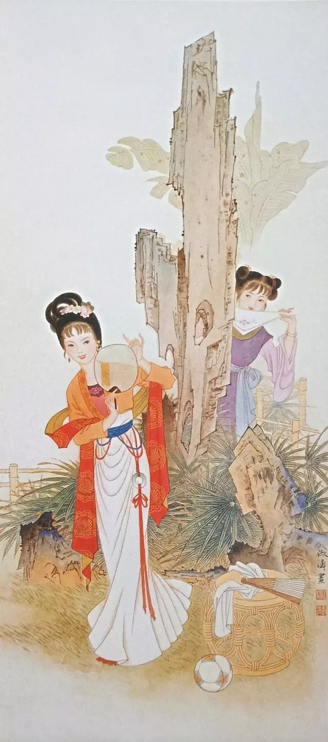 著名绘画大师教你学会各种不同风格的绘画技法「古代仕女」