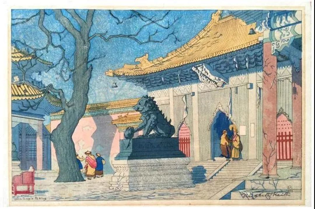 外国画家眼中100年前的中国什么样?她旅居中国数十年,用木版画记录下普通而又生动的二十年代
