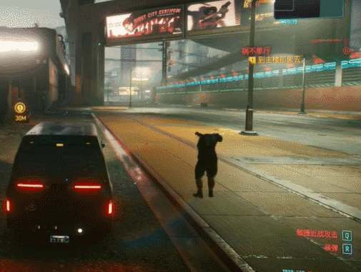 打上第三人称MOD后,玩家发现了2077的新世界